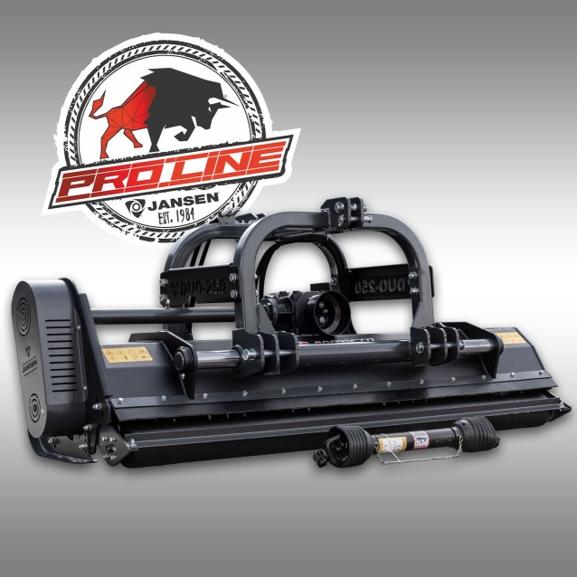 Flail Mower JANSEN® DUO-250 PROLINE, 2.5 m | Professional Front &amp; Rear Mulcher