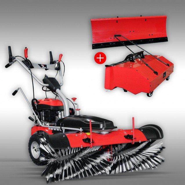 Sweeper Jansen MKB-500 E with electric starter + container + snow blade
