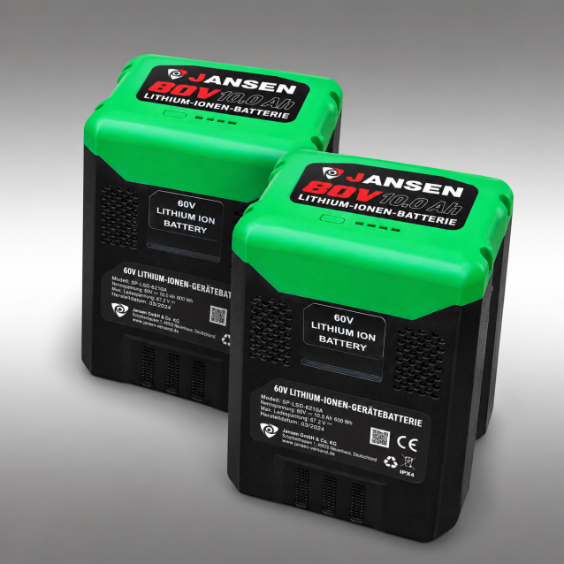 JANSEN® Battery Pack, Battery Set for HS-20L53-Li | 2x 60V / 10 Ah