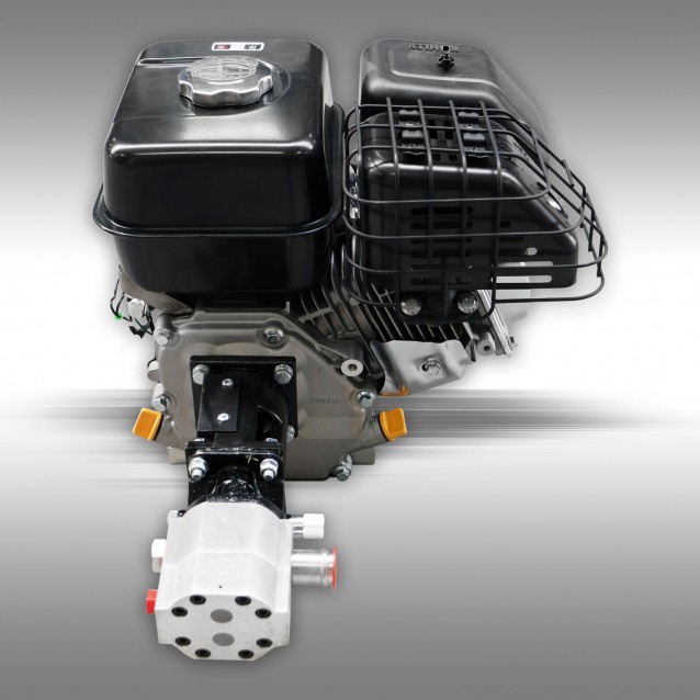 4-stroke Kohler OHV engine, 6.5 HP, 4.8 kW incl. hydraulic unit, pump